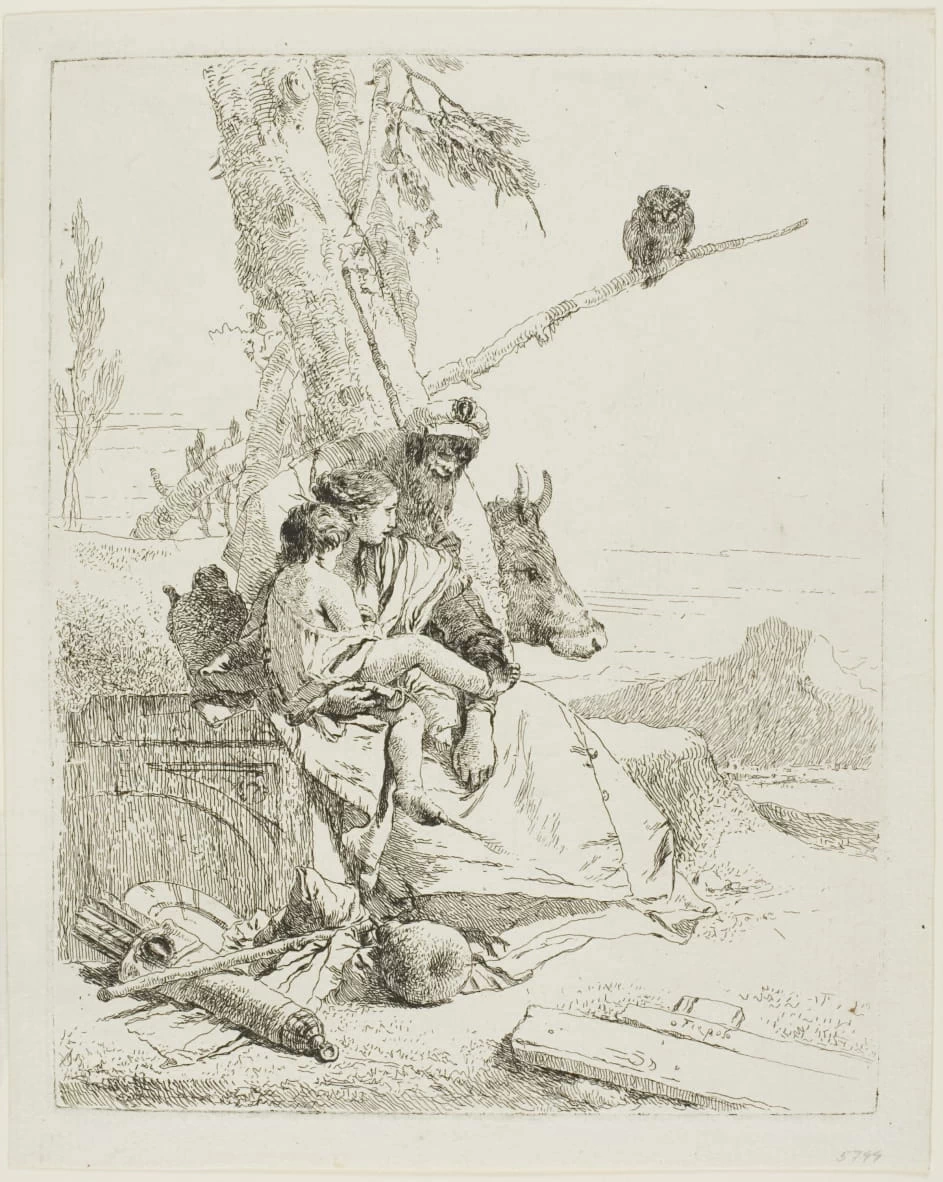 La Famiglia del Contadino Orientale, da Scherzi - Art Institute of Chicago